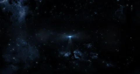 Toward the origin of universe in the outer space Video stock 152034656