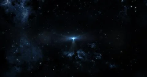 Toward a star with angel shape in the origin of universe Illustration