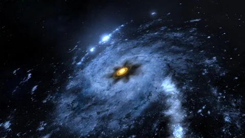 Towards the galaxy Stock Footage 87692278