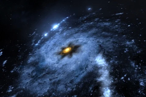 Towards the galaxy NTSC Stock-Footage 87691804