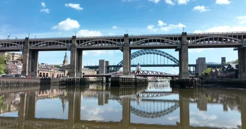 Towards the High Level Bridge, Newcastle England Stock-Footage 262065447