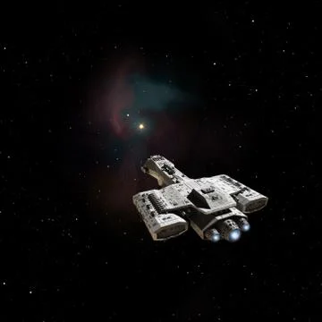 Towards the Nebula Stock Illustration