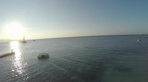 Towards sunset in Jamaica Stock Footage 53064864
