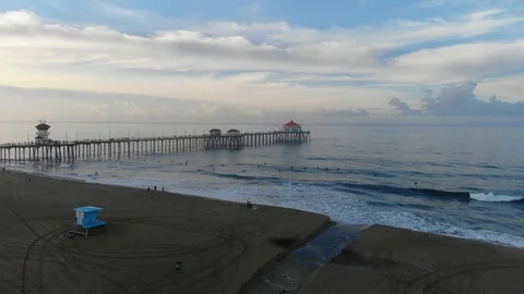 Towards a Surfers Sunrise Stock Footage 103299028