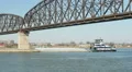 Towboat Passes Big Four Bridge 1 HD Footage