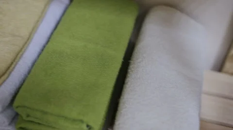 Toweks in the bothroom Stock Footage 58571602