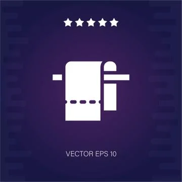 Towel 2 vector icon Stock Illustration