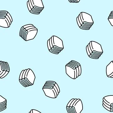 Towel bathroom interior vector seamless pattern Stock Illustration