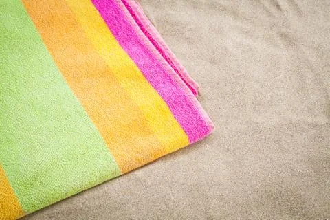 Towel beach Foto stock