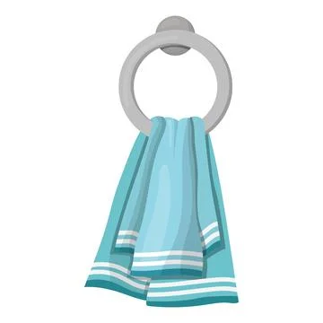 Towel for hands or face. vector illustration Stock Illustration