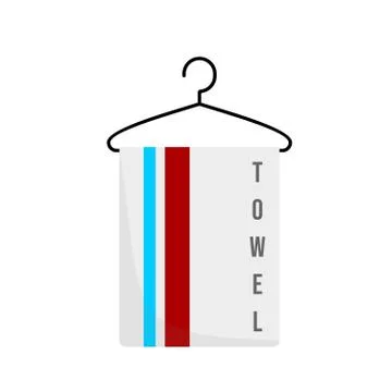 Towel on the Hanger design Stock Illustration