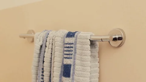 Towel on a hanger Stock Footage 103329525
