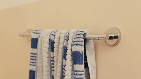 Towel on a hanger Stock Footage 103329531