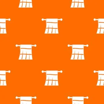 Towel on a hanger pattern seamless Stock Illustration