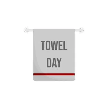 Towel on the hook design Stock Illustration