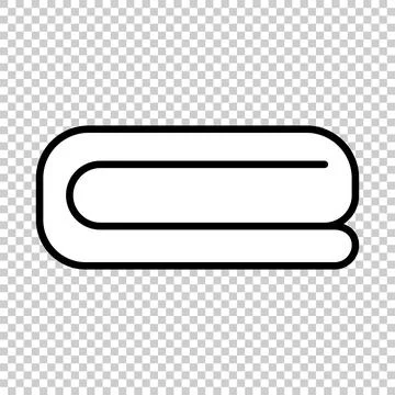 Towel icon isolated on transparent background. Vector. Stock Illustration