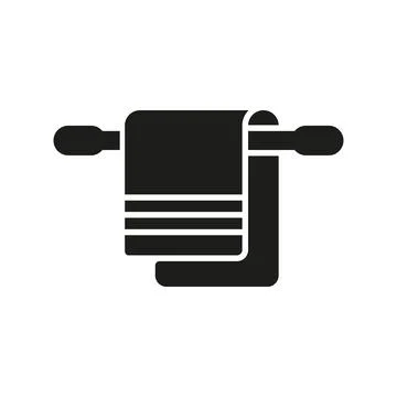 Towel icon vector basic design simple and modern Stock Illustration