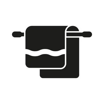 Towel icon vector basic design simple and modern Stock Illustration