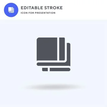 Towel icon vector, filled flat sign, solid pictogram isolated on white, logo  Illustrazione stock