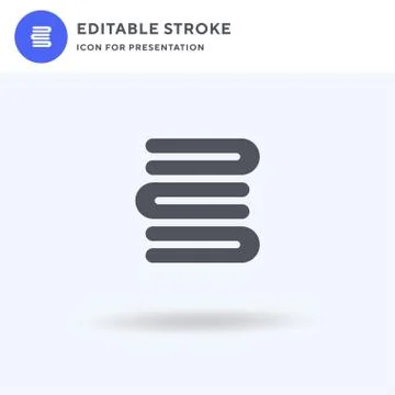 Towel icon vector, filled flat sign, solid pictogram isolated on white, logo イラスト素材