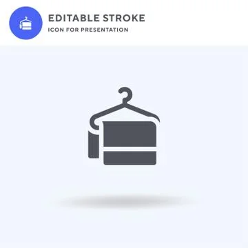 Towel icon vector, filled flat sign, solid pictogram isolated on white, logo 스톡 일러스트