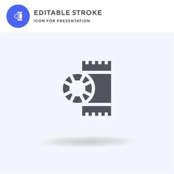 Towel icon vector, filled flat sign, solid pictogram isolated on white, logo イラスト素材