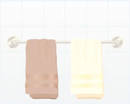 Towel rail Stock Illustration