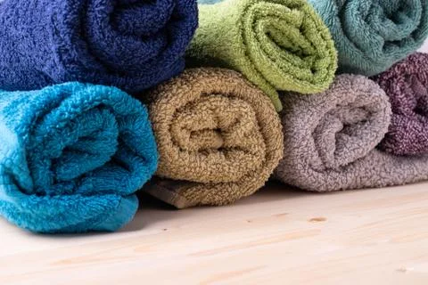 Towel rolls Stock Photos