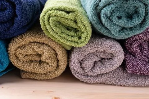 Towel rolls Stock Photos