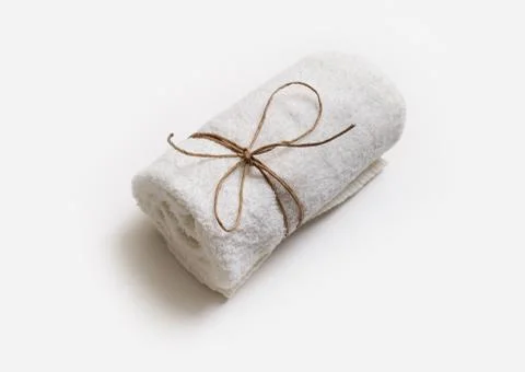 Towel with rope Stock Photos