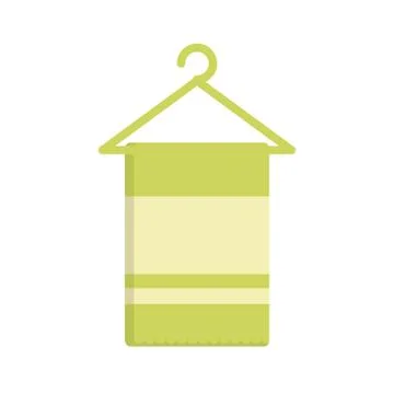 Towel spa isolated icon Stock Illustration