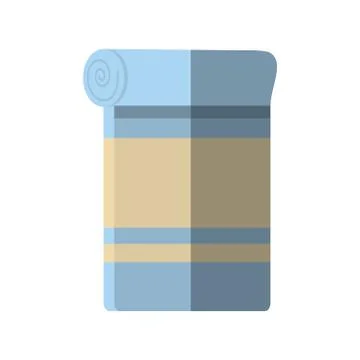 Towel spa isolated icon Stock Illustration