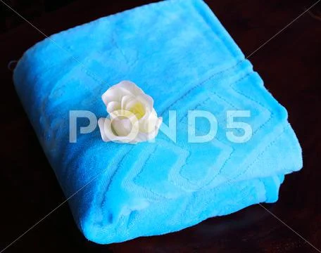 Towel, wellness object. Stock Photos