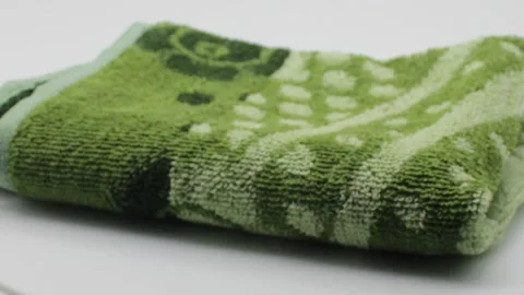 Towel on white background 库存影片 141261658