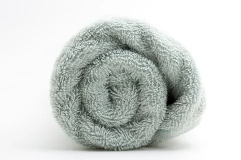 Towel on white background Stock Photos