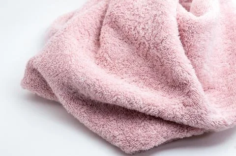 Towel on white background Foto stock