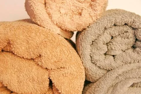 Towells rolled Stock Photos