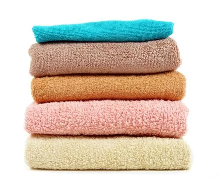 Towels closeup Stock Photos