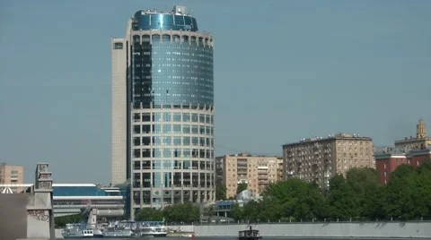 Tower 2000 in Moscow Stock Footage 6100112