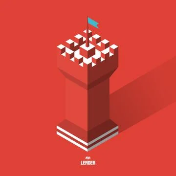 Tower. 3d vector illustration Stock Illustration