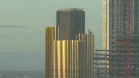 Tower 42 Natwest Tower Sunset Stock Footage 172308464