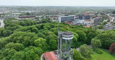 Tower of Aalborg Video stock 244789510