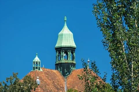 Tower against the sky. Stock Photos