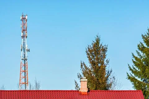 Tower against the sky. Stock Photos