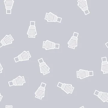Tower airport line vector seamless pattern Illustrazione stock