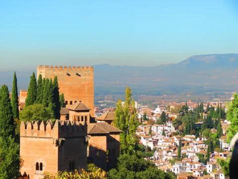 Tower in Alhambra 스톡 사진