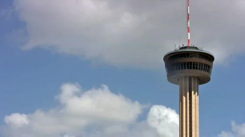 Tower of America top timelapse San Antonio Texas HD Stock Footage