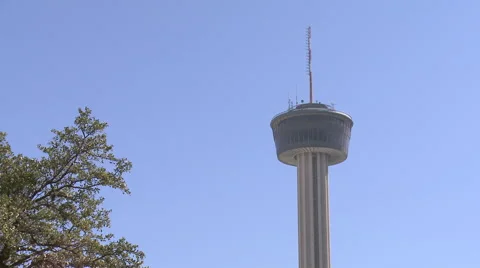 Tower of the Americas Pan Down Stock Footage 64694784