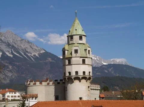Tower ancient austria horizontal format landmark Stock Photos
