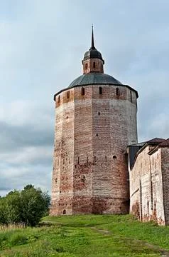 Tower of ancient monastery Stock Photos